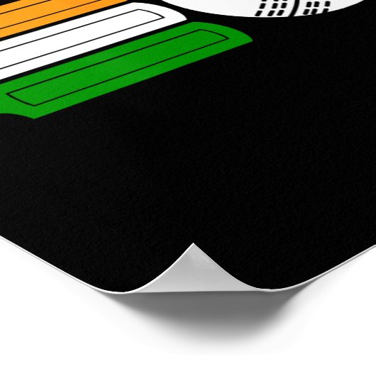 India Cricket Player Ll Indian Flag Cricket Team  Poster (Hoek)