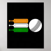 India Cricket Player Ll Indian Flag Cricket Team  Poster (Voorkant)