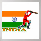 India Cricket Player-Poster Poster (Voorkant)