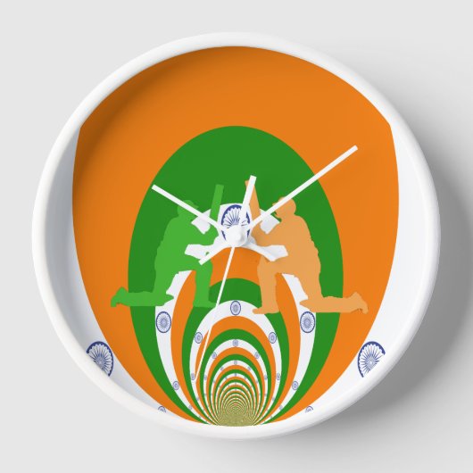 India Cricket Spirit Abstract Design (Voorkant)