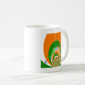 India Cricket Spirit Abstract Design Koffiemok (Voorkant rechts)