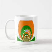 India Cricket Spirit Abstract Design Koffiemok (Links)