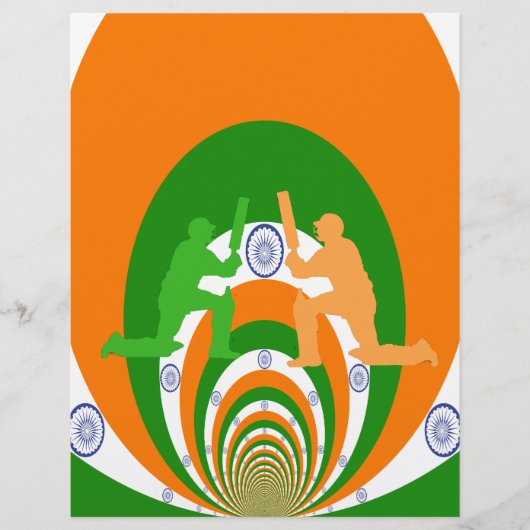 India Cricket Spirit: Abstract Ontwerp (Voorkant)