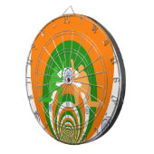 India Cricket Spirit: Abstract Ontwerp Dartbord (Voorkant Rechts)