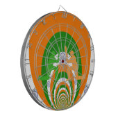 India Cricket Spirit: Abstract Ontwerp Dartbord (Voorkant Links)