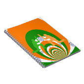 India Cricket Spirit: Abstract Ontwerp Notitieboek (Rechterzijde)