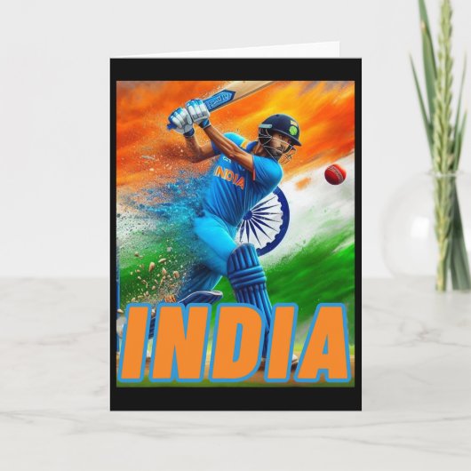 India Cricket Supporters Jersey - Indian Cricket F Kaart (Voorkant)