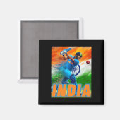 India Cricket Supporters Jersey - Indiase Cricket Magneet (Voorkant / Achterkant)