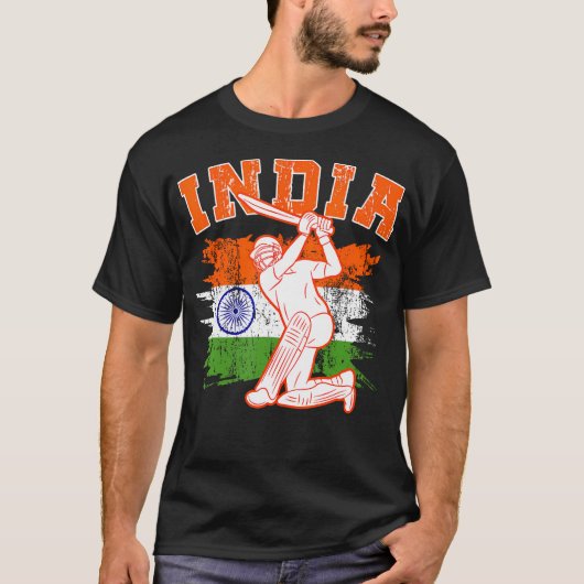 India Cricket Supporters Shirt Jersey Indiaas Cric (Voorkant)