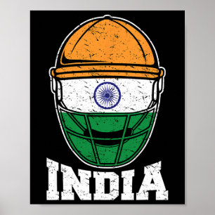 India Cricket T-shirt Indiase Nationale Fans Jerse Poster