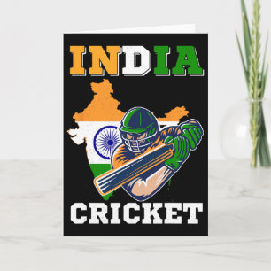 India Cricketspeler Vlag Jersey Indiase Sport  Kaart