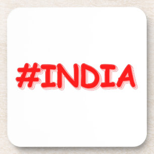 "#India" Cute Design. Bestel nu Bier Onderzetter