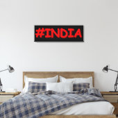 "#India" Cute Design. Bestel nu Canvas Afdruk (Insitu (Slaapkamer))