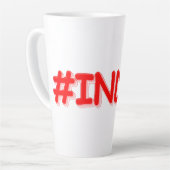 "#India" Cute Design. Bestel nu Latte Mok (Linkerhoek)