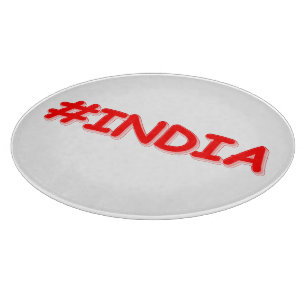 "#India" Cute Design. Bestel nu Snijplank