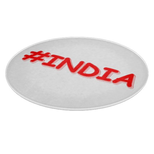 "#India" Cute Design. Bestel nu Snijplank (Hoek)