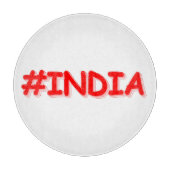 "#India" Cute Design. Bestel nu Snijplank (Voorkant)