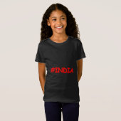 "#India" Cute Design. Bestel nu T-shirt (Voorkant volledig)
