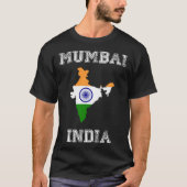 India Distressed Flag Mumbai Pride T-shirt (Voorkant)