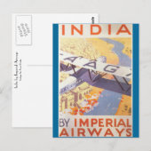 India door Imperial Airways Briefkaart (Voorkant / Achterkant)