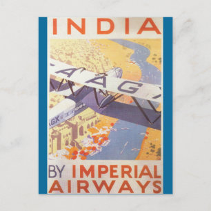 India door Imperial Airways Briefkaart