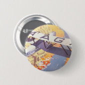 India door Imperial Airways Ronde Button 5,7 Cm (Voorkant /achterkant)