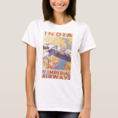 India door Imperial Airways T-shirt (Voorkant)