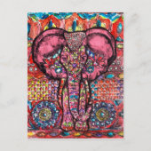 India Elephant Briefkaart (Voorkant)