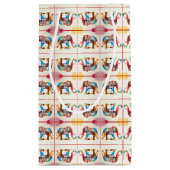 India Elephant Vintage Travel Love Waterverf Klein Cadeauzakje (Achterkant)