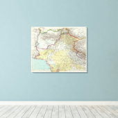 India en Afghanistan Canvas Afdruk (Insitu (Houten vloer))