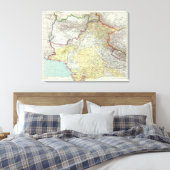 India en Afghanistan Canvas Afdruk (Insitu (Slaapkamer))