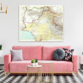 India en Afghanistan Canvas Afdruk (Insitu (Woonkamer))