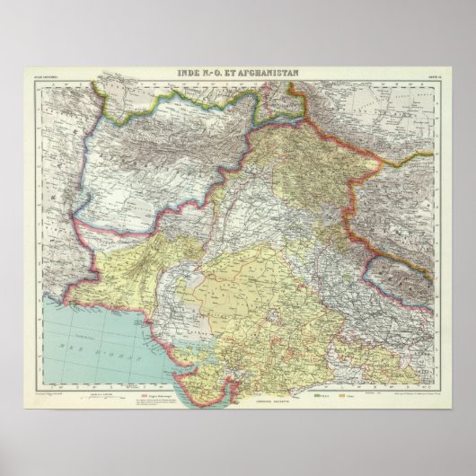 India en Afghanistan Poster (Voorkant)