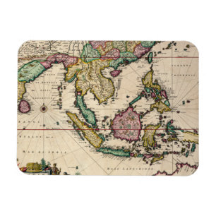 India en Ceylon naar Australië Magneet