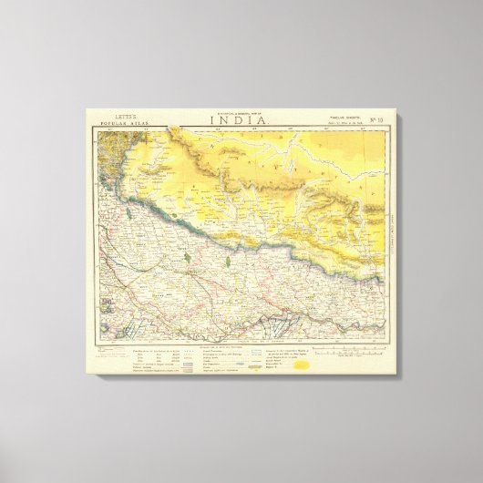 India en Nepal Canvas Afdruk (Voorkant)