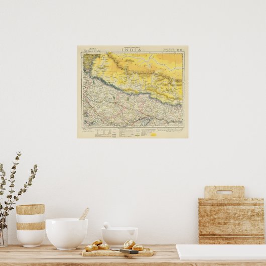 India en Nepal Poster (Keuken)