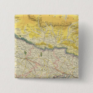 India en Nepal Vierkante Button 5,1 Cm