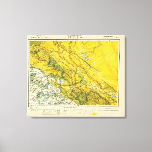 India en Pakistan Canvas Afdruk (Voorkant)