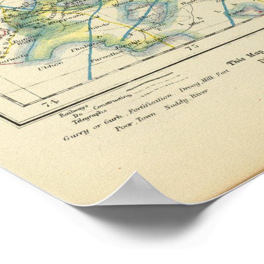 India en Pakistan Poster (Hoek)