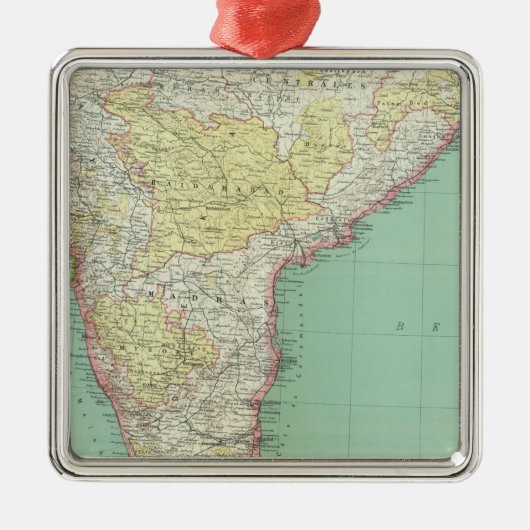 India en Sri Lanka 2 Metalen Ornament (Voorkant)