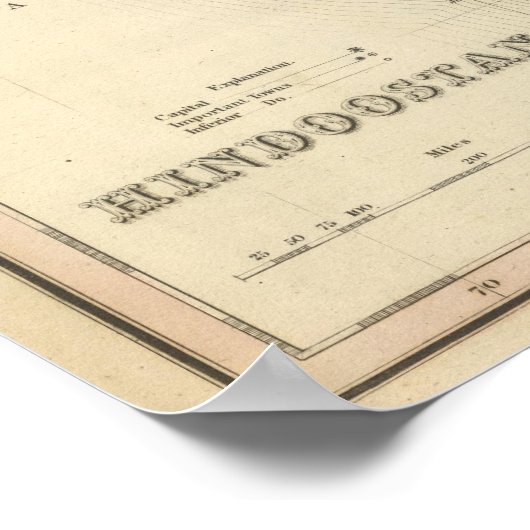 India en Sri Lanka Poster (Hoek)