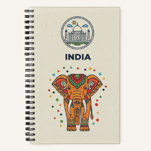India Erfgoed & Taj Mahal Fotoarchief Journaal Notitieboek