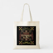 India etnische patchwork olifanten  tote bag (Achterkant)