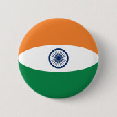 India Fisheye Flag Button (Voorkant)