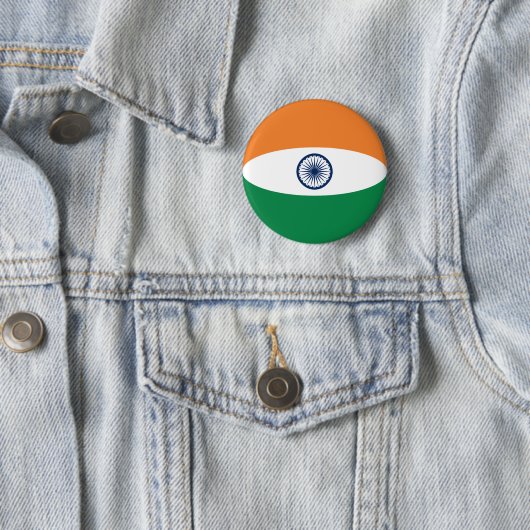 India Fisheye Flag Button (In situ)