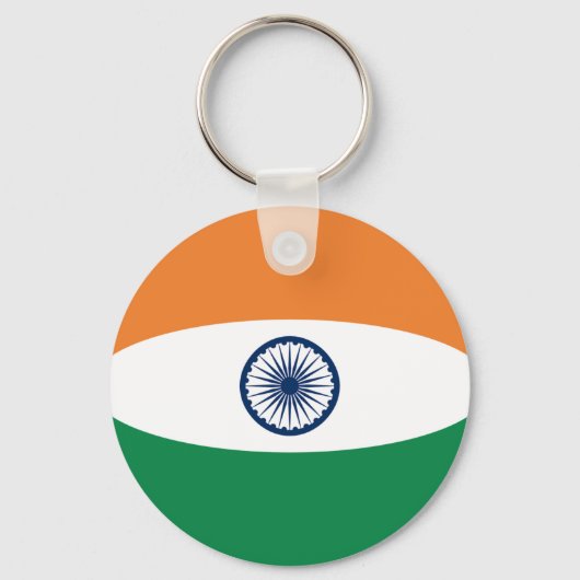 India Fisheye Flag Sleutelhanger (Voorkant)