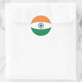 India Fisheye Flag Sticker (Tas)