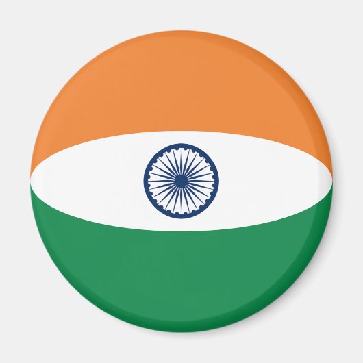 India Fisheye Vlagmagneet Magneet (Voorkant)