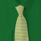 India Flag Brick Pattern Stropdas