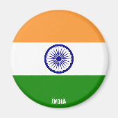 India Flag Charming Patriottic Magneet (Voorkant)